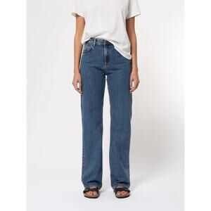 NWT Nudie Jeans Women's Clean Eileen Gentle Blues Wide Leg Size 32 x 28